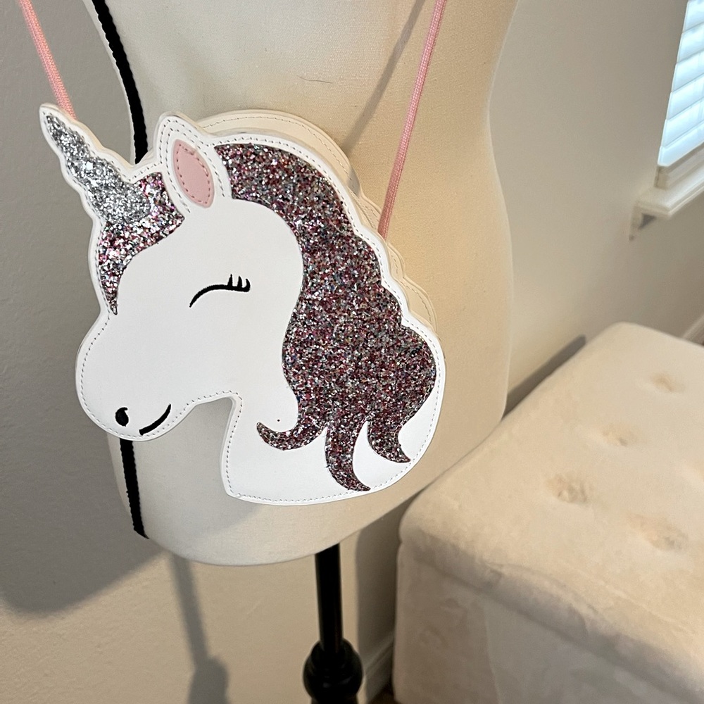 Mini glittery Unicorn crossbody bag - Picture 2 of 8